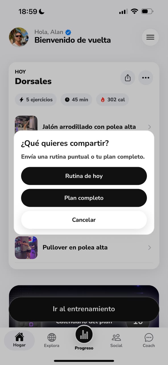 Comparte planes y rutinas en Bodia
